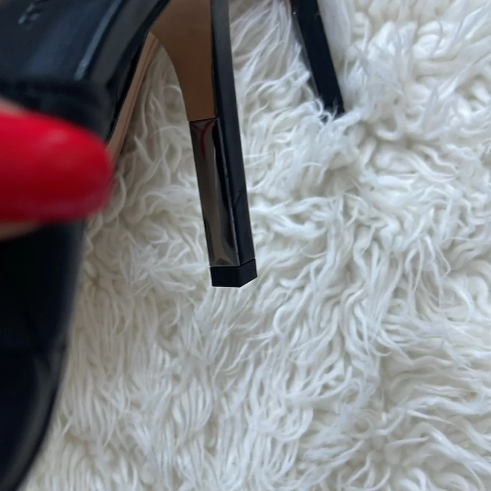 NEW Karl Lagerfeld - Black Amina Studded Heeled Mule - Picture 3 of 11